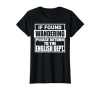 Si Vous Vous Demandez, Veuillez Retourner au département Anglais T-Shirt Graphique avec Valeur