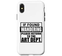 Si Vous Vous Demandez, Veuillez Retourner au département d'art enseigner Coque pour iPhone X/XS
