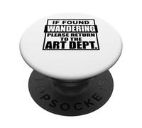 Si Vous Vous Demandez, Veuillez Retourner au département d'art enseigner PopSockets PopGrip Adhésif