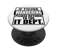 Si Vous Vous Demandez, Veuillez Retourner au département Informatique PopSockets PopGrip Adhésif