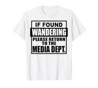 Si Vous Vous Demandez, Veuillez Retourner au Service des médias T-Shirt Graphique avec Valeur