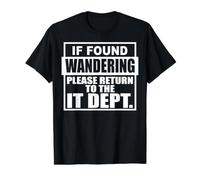 Si Vous Vous Demandez, Veuillez Retourner au Service Informatique T-Shirt Graphique avec Valeur