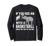 Si Vous Voyez Un Éléphant avec Une Tenue De Basket-Ball Manche Longue