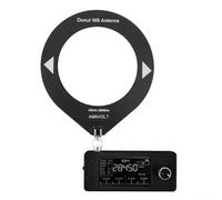 SI4732 Mini récepteur radio 0,5-108 MHz Format de poche pour puce DSP Diffusion Full Band Écran IPS 1,9" Batterie intégrée 800 mAh avec antenne en boucle portable (Noir)