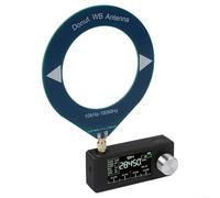 SI4732 Radio avec écran couleur IPS 1,9", batterie de 800 mAh, réception HF/SW/MW/VHF, pour contrôle ESP32-S3, antenne en boucle portable, pour l'extérieur, les voyages et les loisirs à ondes courtes