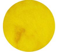 SIA 100 % laine pour feutrage ou filage Carded Roving Laine pour feutrage sec ou humide Or jaune 25 g