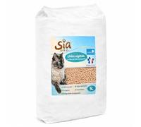 SIA - Litière Végétale pour Chat en Granulés de Bois - 100% Naturelle - Ultra Absorbante - Fabriquée en Auvergne, France (5L)