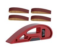 SiaBiced 1 Pièce Porte-bande de Ponçage Manuel Dotée de Conception Ergonomique Bloc Ponceuse Portable Support pour Papier Abrasif Ponceur pour Plats, avec 4 Papiers de Verre