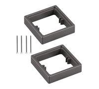 SiaBiced 2 Pièces Entretoise Prise Simple Rallonge Boîte Encastrement Cadre Mural Adaptateur Montage Simple Matériau Adaptée Installations Électriques, Gris
