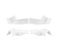 SiaBiced 4 Pièces Becs de Gouttière Protecteurs de Gouttière Canaux de Drainage Rallonges de Toit avec une Conception Robuste et Flexible Adaptés pour les, Blanc