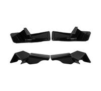 SiaBiced 4 Pièces Becs de Gouttière Protecteurs de Gouttière Canaux de Drainage Rallonges de Toit avec une Conception Robuste et Flexible Adaptés pour les, Noir