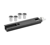 SiaBiced Bench Tail Vise pour Travaux Du Bois Étau de Menuisier à Serrage Rapide Accessoire de Bricoleur en Alliage d'Aluminium Fixation Précise sur Établi, Bouchons D'argent