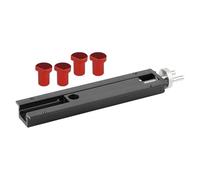 SiaBiced Bench Tail Vise pour Travaux Du Bois Étau de Menuisier à Serrage Rapide Accessoire de Bricoleur en Alliage d'Aluminium Fixation Précise sur Établi, Bouchons Rouges