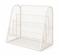 SiaBiced Bibliothèque Triangulaire Enfants Métal, Blanc sans Roues | Construction robuste, Bibliothèque enfants, Organisation livres, Pour lecteurs