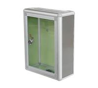 SiaBiced Boîte à Dons Métallique Verrouillable, Boîte à Suggestions avec Serrure, Boîte Aux Lettres En Aluminium, Tirelire avec Clé pour Un Rangement Sécurisé, port supérieur