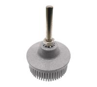 SiaBiced Brosse Disque Brosse à Poils Disque Brosse de Polissage Brosse à Ébarber En Caoutchouc pour Perceuse Application de Décapage et Traitement de Surface, Gris