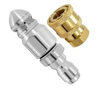 SiaBiced Buse D'évacuation Des Eaux Usées pour Nettoyeurs Haute Pression, Mini Buse de Tuyau D'évacuation Compacte