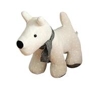 SiaBiced Butée de Porte Animaux Décorative Tissu Chien Rempli Sable Ornement de Porte Intérieur Poids Doux Fonction Protection Adapté Chambre Salon Cadeau, Points