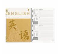 SiaBiced Cahier à Feuilles Mobiles Ligné, B5 Anglais 1 carnet/60 feuilles