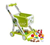 SiaBiced Chariot de Courses pour Enfants avec 30 Accessoires de Fruits pour Bébés
