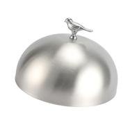 SiaBiced Cloche à Fromage pour Hamburgers avec Couvercle de Cuisson à La Vapeur et Assiette de Service, 24cm