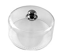 SiaBiced Cloche Alimentaire Ronde avec Poignée, Accessoire Polyvalent en Polypropylène pour Table à Manger, Idéale pour Les Fêtes et Les Réunions de Famille, Diamètre 30 Cm