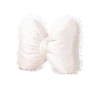 SiaBiced Coussin Nœud Papillon Ornement Décoratif Oreiller Dossier Décoration Canapé Remplissage Souple Convient pour Chambre Salon Bureau Cadeau, Beige