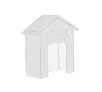 SiaBiced Couverture Étanche Transparente pour Sonnette Protège Bouton Porte Anti-poussière Plastique Solide Protection Pluie Adaptée pour Maison Appartement