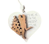 SiaBiced Décoration Décorative En Bois En Forme de Cœur, Idéale pour Un Anniversaire de Couple. Cœur Gravé Rustique En Bois, Parfait pour Une étagère de Salon, Modèle A