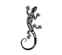 SiaBiced Décoration Murale Gecko, Silhouette Métallique, Fabrication Artisanale, Décoration élégante pour La Maison, Le Bureau Ou, 1 Pièce
