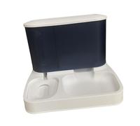 SiaBiced Distributeur Automatique de Nourriture et d'eau à Double Bol pour Animaux de Compagnie, Gamelle pour Chat, en Polypropylène, Grande Capacité pour, Bleu
