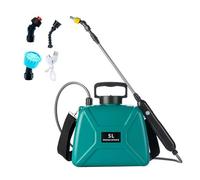 SiaBiced Electric Sprayer Multifonction Doté de Extensible Quatre Buses Différentes et Sangle Ajustable Fabriqué en PP Robuste Convenant pour Entretie, Vert foncé