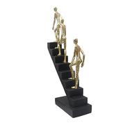 SiaBiced Escalade Échelle Statue Échelle Sculpture Collection Statuette Escalade Escalier Figurine Penseur Statues pour Studio Décoration de Cheminée, Style un