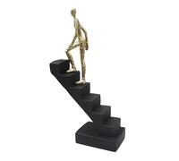 SiaBiced Escalade Échelle Statue Échelle Sculpture Collection Statuette Escalade Escalier Figurine Penseur Statues pour Studio Décoration de Cheminée, Style b