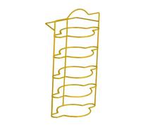 SiaBiced Étagère de Rangement En Métal pour Armoire de Cuisine, Rangement pour La Cuisine, égouttoir à Vaisselle Stable et pour La Salle à Manger, La C, or 5 Couches