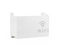 SiaBiced Étagère WiFi Polyvalente Murale Boîte Rangement Dissimulant Câbles et Appareils Électroniques Polypropylène Installation Stable Adaptée pour Chambre Séjour Bureau, White