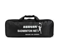 SiaBiced Filet Badminton Extérieur Pliable, Portable pour Jardin et Plage, en Polyester Rouge et Blanc, Bordure Simple, Petit Trou, avec Sac de Transport