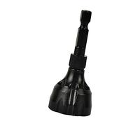 SiaBiced Foret Ébavurage Fraise Ébavureur Acier Mandrin Perceuse Foret Trois Lames Durabilité Efficacité Réparation de Boulon Maintenance Métal Cuivre Laiton A, Noir
