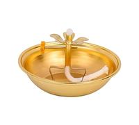 SiaBiced Ghee Lampe Support Bougeoir Alliage Bougie Décoration Bouddhiste Raffinée Convient à la Pratique Spirituelle la Chambre l'Autel Le Centre d'art, Style Un