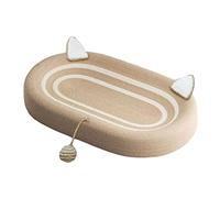 SiaBiced Griffoir Ovale en Carton pour Chat, Jouet D'éducation Comportementale pour Chats Actifs