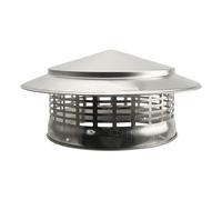 SiaBiced Grille de Cheminée, Chapeau de Cheminée, Conduit de Cheminée, Adapté Aux Poêles à Bois et à Fioul, Matériau : Acier Inoxydable, Diamètre intérieur 200mm