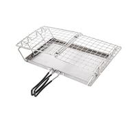 SiaBiced Grille Pliant Grille Cuisson Support INOX Portable Conception Pliante Facile à et Nettoyer Adapté au Camping Cuisine