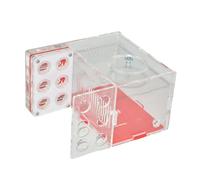 SiaBiced Habitat Nid à Fourmis Transparent Acrylique Villa DIY avec Aire de Nourrissage et Système D'Assemblage Fonction Éducative Adaptée pour Amateurs de, 1.5 Cm