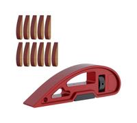 SiaBiced Holder Support de Ponçage à Main Bloc Abrasif Porte-bande En Alliage D'Aluminium Fonction Anti-dérapante Adapté Aux Travaux Manuels, 11 Bandes Abrasives