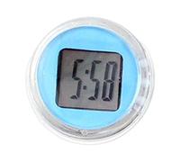 SiaBiced Horloge de Adhésive Compacte, Utilisable Comme Horloge de Tableau de Bord et Affichage de L'heure, Facile à Installer sur Voiture et, Bleu