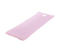 SiaBiced Housse de Table de Massage avec Découpe Respirante pour Le Visage et Bande élastique. Nappe de Massage, Housse de Drap Cosmétique. Polyester Facile D&, Rose