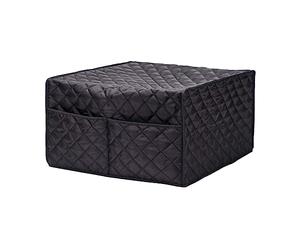 SiaBiced Housse Micro-Ondes Pochette Frontale Housse de Protection Four Micro-Ondes Polyester Imperméable Adaptée Cuisine Lieu Collectif, Noir