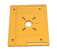 SiaBiced Insert de Table de Défonceuse Aluminium Plateau de Banc de Menuiserie Accessoire pour Outils de Coupe Plaque Ajustable Multifonction pour Bricolage Ad, seule assiette
