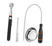 SiaBiced Kit D'outils de Ramassage Magnétique pour Boulons, écrous et Vis Difficiles D'accès ; Balai Magnétique