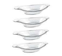 SiaBiced Lot de 4 Bols Banana Split Polyvalents pour Glaces et Desserts